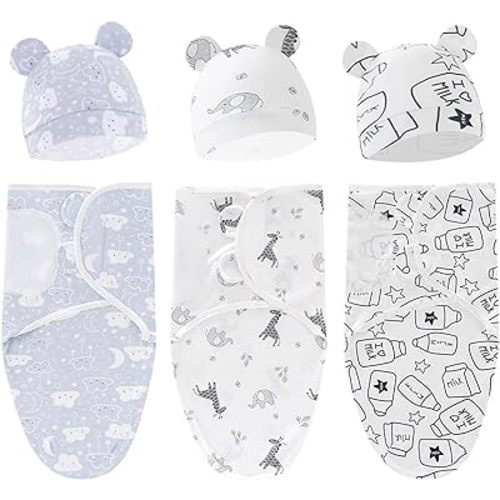 3-Pack Organic Baby Swaddle Sleep Sacks for Newborn - Baby Swaddles 0-3 Months, Baby Swaddle Sack, Baby Swaddle Blanket Wrap