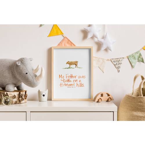 Christian Nursery Print | Country Nursery Wall Art