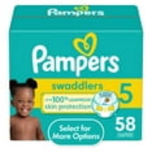 Pampers Swaddlers Baby Diapers Size 5, 58 Count (Select for More Options)