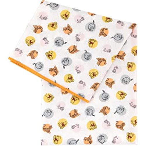 Bumkins Disney Baby Splat Mat for Under High Chair, Babies Toddlers Eating Mess Mat, Waterproof Reusable Cloth for Arts and Crafts, Playtime Mat for Kids, Floor or Table 42inx42in, Winnie The Pooh