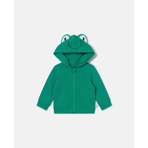 Frog Graphic Zipper Hoodie