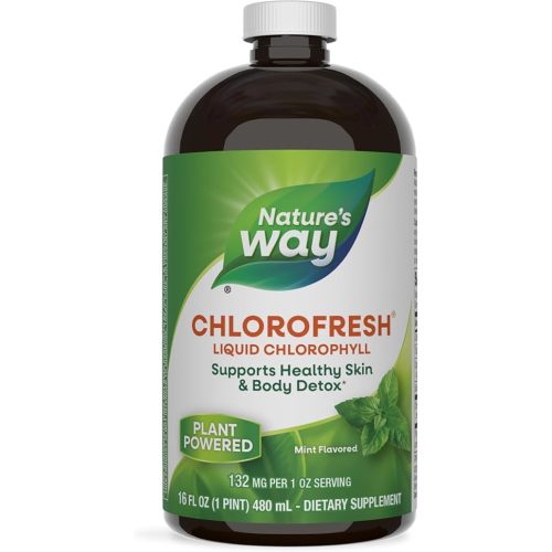 Nature's Way Chlorofresh Liquid Chlorophyll Internal Deodorant 16 fl oz, Mint Flavor (Packaging May Vary)