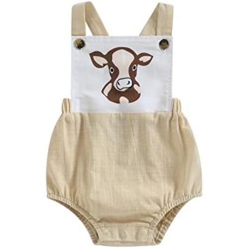 Newborn Baby Summer Romper Unisex Solid Color Button Jumpsuit Sleeveless Backless Overalls Outfits 1Pcs