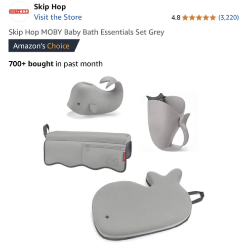 Baby Bath Essentials Set