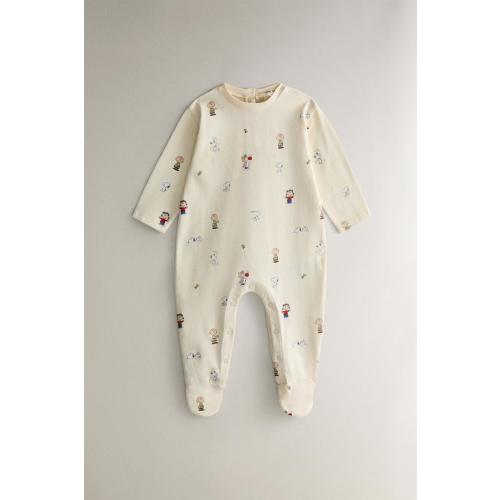 PEANUTS™ BABY ROMPER - Light lime green | ZARA United States