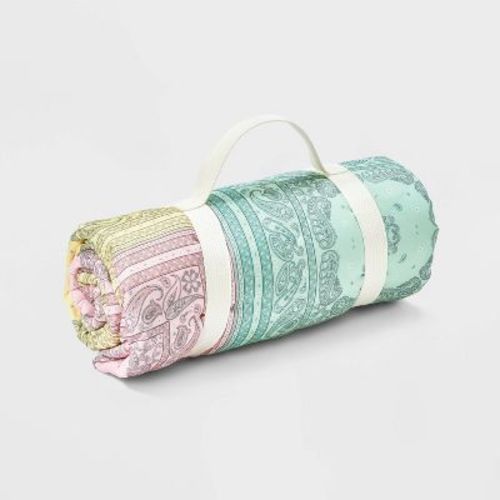 Picnic Bandana Print Outdoor Blanket - A New Day™