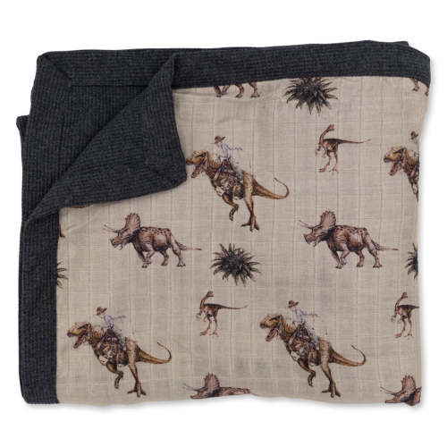 Cowboy Dino Bamboo Muslin/Waffle Blanket – Cowkid Clothing Company