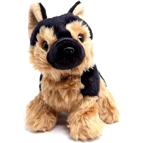 Adorable German Shepherd Plush Toy, 8 Inch - Realistic Stuffed Animal Dog, Perfect Companion for Children, Ideal Gift for Dog Lovers