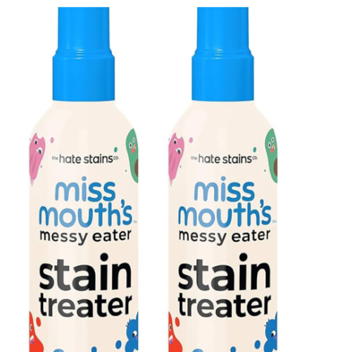 Miss Mouth's Messy Eater Stain Treater Spray - 4oz 2 Pack Stain Remover - Newborn & Baby Essentials - No Dry Cleaning Food, Grease, Coffee Off Laundry, Underwear, Fabric