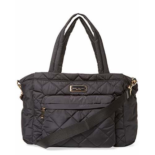 Marc by Marc Jacobs Crosby Nylon Quilted Diaper Bag, Black, Large