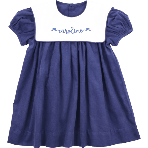 Navy Corduroy Square Collar Dress – Cecil & Lou