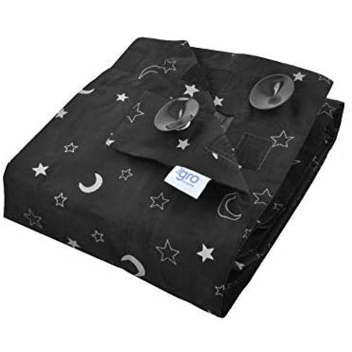 Tommee Tippee GroAnywhere Portable Travel Baby Blackout Blind, Star and Moon, Black