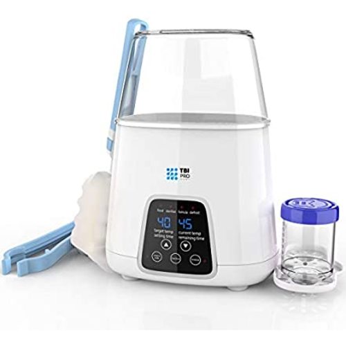 【Upgraded 2020】Dual Bottle Warmer & Sterilizer 5-in-1 Baby with Timer – Two Bottles BPA-Free Fast Baby Infant Food Rapid Defrosting, Heating – Twin Accurate Temperature Control of Breastmilk, Formula