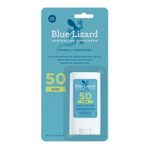 Blue Lizard Kids' Mineral Sunscreen Stick for Face And Body - Spf 50+ - 0.5 Oz
