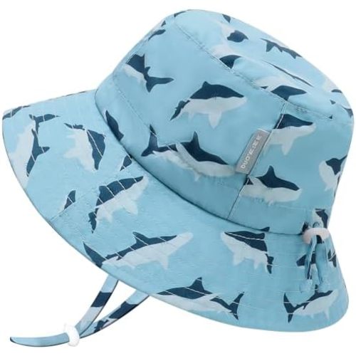 UPF 50+ Baby Sun hat Baby Bucket hat with Strings Summer Sun Protection Infant Sun hat for Kids
