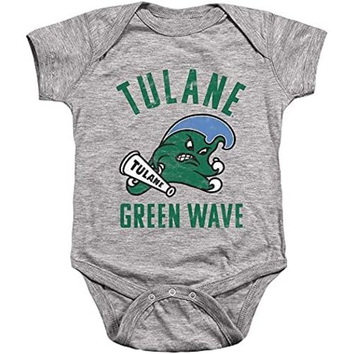 Tulane University Official Green Wave Logo Unisex Infant Snap Suit for Baby