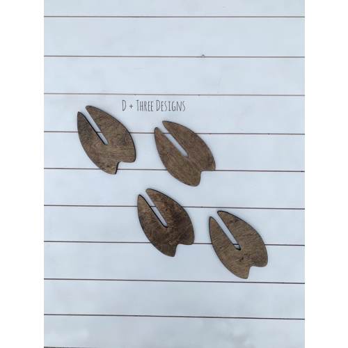 Wooden Deer Footprints Deer Wall Decor Kids Room Decor Deer Prints Deer Hooves Deer Prints Woodland Theme Woodland Nursery Hunting Decor