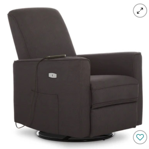 Evolur Harlow Deluxe Glider with in-built Massager — buybuy BABY