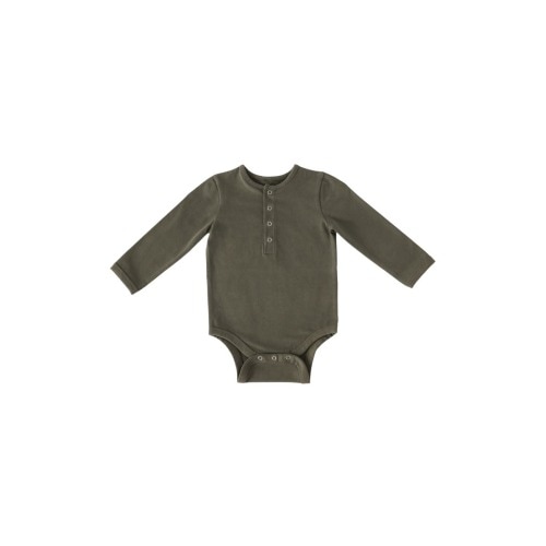 Essentials Long Sleeve Organic Cotton Bodysuit, 3-6M