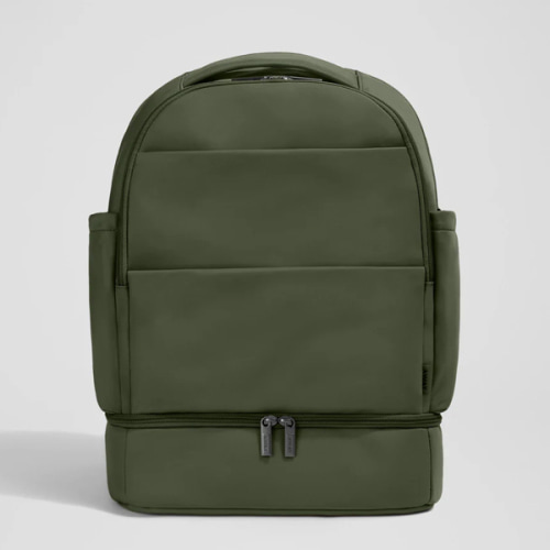 The Double Diaper Backpack in Olive Green | Away
