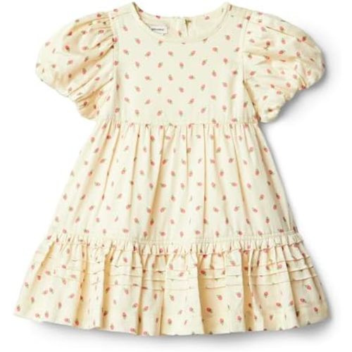Amazon Essentials x Sofia Grainge Toddlers and Baby Girls' Puff Sleeve Dress