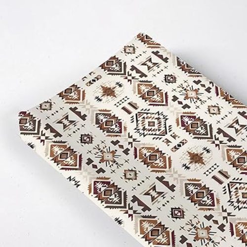 Western Tribal Geometric Pattern Baby Changing Pad Cover,Unisex Native American Nursery Diaper Changing Table Pad Mat Sheet for Boys Girls-16x32