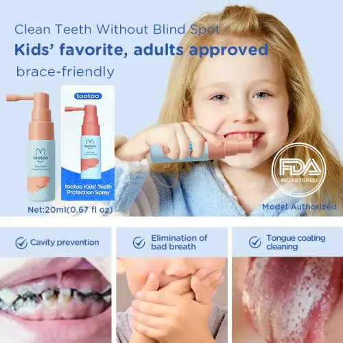 tootoo Kids Oral Spray, Toddler Toothpaste Helper Natural Cavity - TikTok Shop
