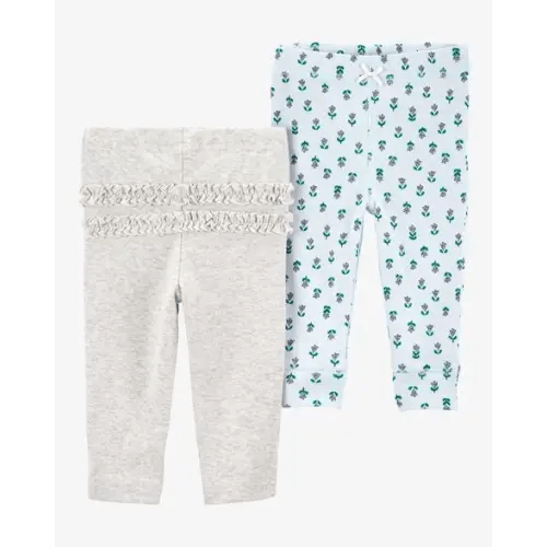 Baby 2-Pack Floral Pull-On Pants - Carter's | Carter's