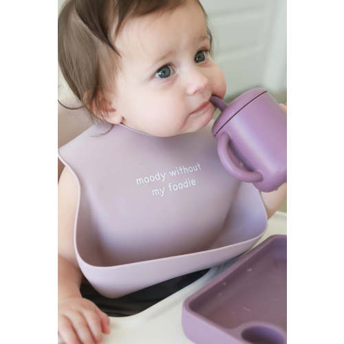Silicone Baby Bib | Moody Without My Foodie