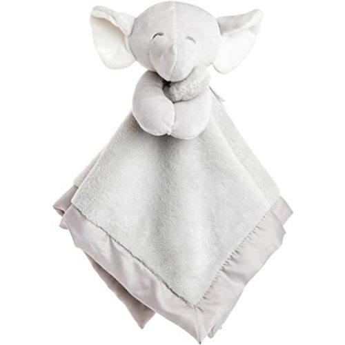 KIDS PREFERRED Carter's Elephant Plush Stuffed Animal Snuggler Lovey Security Blanket - Gray