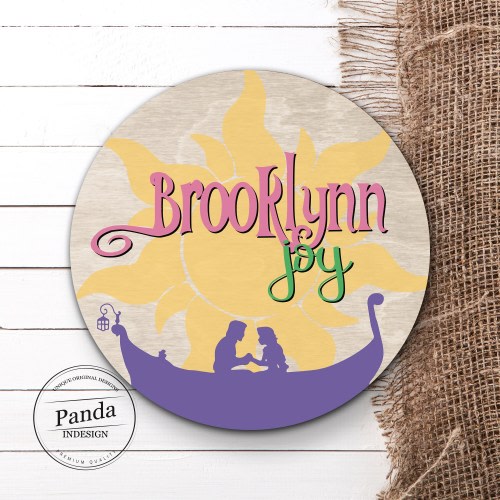 Personalized Sun Room Sign, Kids Name Sign, Girl Nursery, Rapunzel Decor, Princess