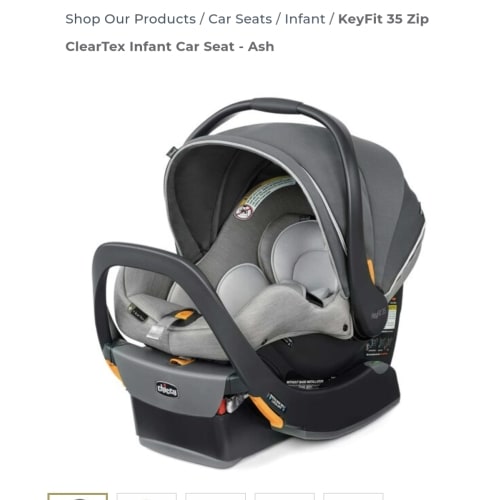 KeyFit 35 Zip ClearTex Infant Car Seat