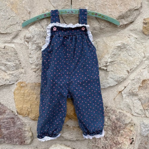 Vintage Tiny tots original denim overalls size 12 months