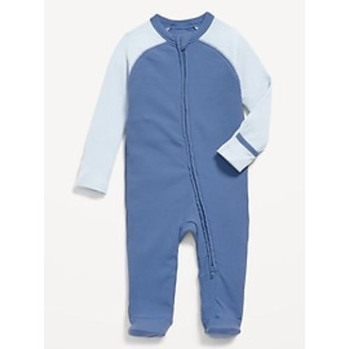 2-Way-Zip Sleep & Play Ribbed Footed One-Piece for Baby | Old Navy