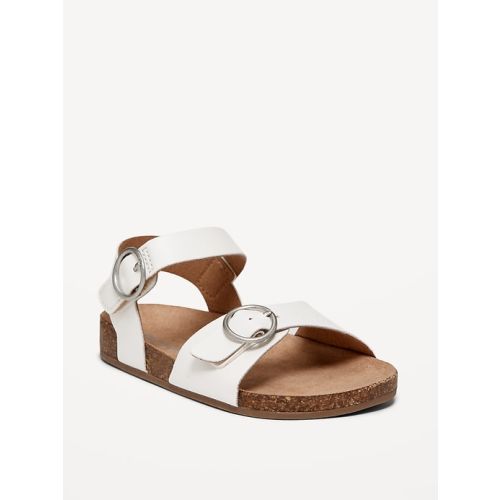 Faux-Leather Buckled Strap Sandals for Toddler Girls