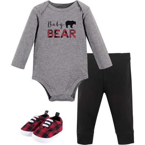 Little Treasure Unisex Baby Cotton Bodysuit, Pant and Shoe Set
