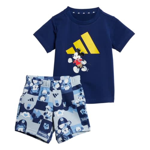 adidas Baby Girls' Disney Mickey Mouse T-Shirt Set