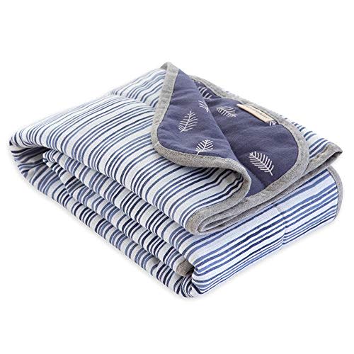 Burt's Bees Baby - Reversible Blanket, Nursery, Stroller & Tummy-Time Organic Jersey Cotton Quilted Infant & Toddler Bedding