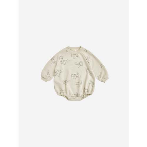 Crewneck Romper || Airplanes