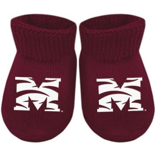Creative Knitwear College Baby Bootie Sock - Team Logo, Multiple Colors, for Boys & Girls (Newborn - 6 Months)