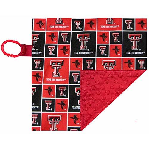 Future Tailgater Texas Tech Red Raiders Licensed 10 x 10 Baby Crinkle Minky Lovey