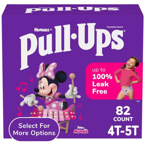 Pull-Ups Girls' Potty Training Pants, 4T-5T (38-50 lbs), 82 Count (Select for More)