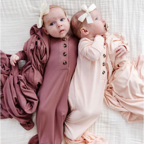 Rosie Ribbed Knotted Gown – Lou Lou & Company