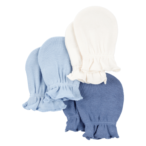 Baby 3-Pack Mitts - Blue