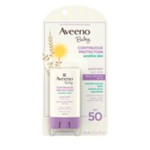 Aveeno Baby Sensitive Skin Face Sunscreen Stick, SPF 50, 0.5 oz