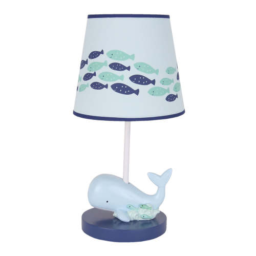 Oceania Blue Ocean/Sea/Nautical Nursery Lamp with Shade & Bulb – Lambs & Ivy