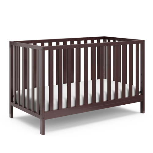 Storkcraft Sunset 4-in-1 Convertible Baby Crib, Espresso