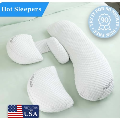 ICE COOL BLISSFUL SLEEP BUNDLE | Bubs Maternity Pillow™ + Full Body A – babybub | Maternity Beyond