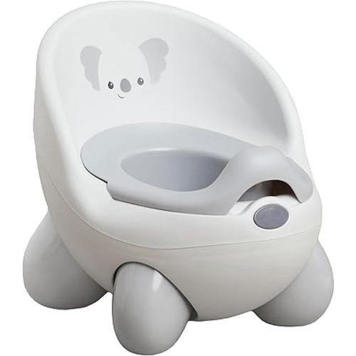 Infantino Potty Pals Potty Seat - Potty Training Toilet, Removable Bowl with Splashguard, Slip Resistant Feet, Gray Koala