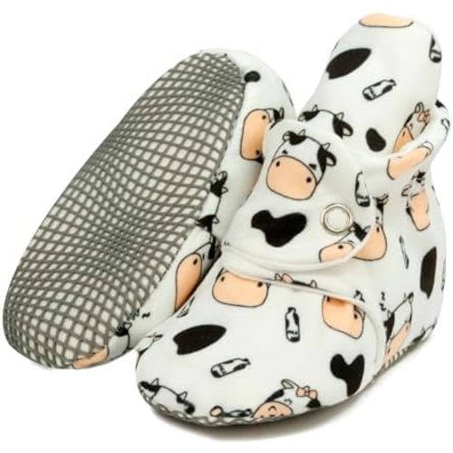 Ella Bonna Baby Booties Organic Cotton Muslin Newborn Baby Slippers Baby Boy Booties, Infant Girl Booties, 6-12 months, 0-6 Months, 12-18 Months, 0-3 Months, 18-24 Months, Toddler Shoes